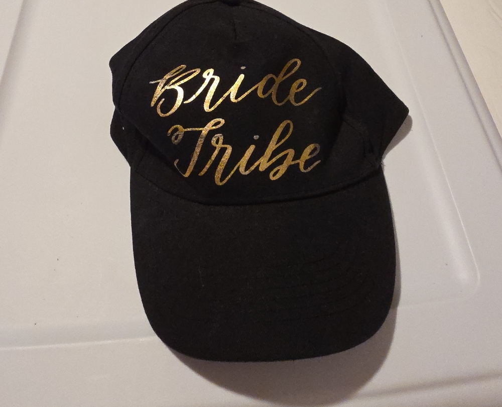 Black and Gold 'Bride Tribe' Cap